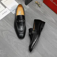 Cheap Salvatore Ferragamo Leather Shoes For Men #1416555 Replica Wholesale [$88.00 USD] [ITEM#1416555] on Replica Salvatore Ferragamo Leather Shoes