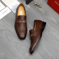 Cheap Salvatore Ferragamo Leather Shoes For Men #1416556 Replica Wholesale [$88.00 USD] [ITEM#1416556] on Replica Salvatore Ferragamo Leather Shoes