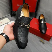 Cheap Salvatore Ferragamo Leather Shoes For Men #1416557 Replica Wholesale [$88.00 USD] [ITEM#1416557] on Replica Salvatore Ferragamo Leather Shoes