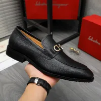 Cheap Salvatore Ferragamo Leather Shoes For Men #1416557 Replica Wholesale [$88.00 USD] [ITEM#1416557] on Replica Salvatore Ferragamo Leather Shoes