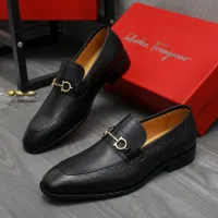 Cheap Salvatore Ferragamo Leather Shoes For Men #1416558 Replica Wholesale [$88.00 USD] [ITEM#1416558] on Replica Salvatore Ferragamo Leather Shoes