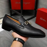Cheap Salvatore Ferragamo Leather Shoes For Men #1416558 Replica Wholesale [$88.00 USD] [ITEM#1416558] on Replica Salvatore Ferragamo Leather Shoes