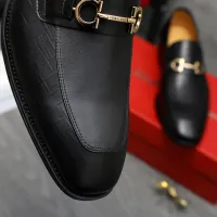 Cheap Salvatore Ferragamo Leather Shoes For Men #1416558 Replica Wholesale [$88.00 USD] [ITEM#1416558] on Replica Salvatore Ferragamo Leather Shoes