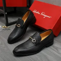 Cheap Salvatore Ferragamo Leather Shoes For Men #1416559 Replica Wholesale [$88.00 USD] [ITEM#1416559] on Replica Salvatore Ferragamo Leather Shoes