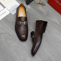 Cheap Salvatore Ferragamo Leather Shoes For Men #1416560 Replica Wholesale [$88.00 USD] [ITEM#1416560] on Replica Salvatore Ferragamo Leather Shoes