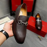 Cheap Salvatore Ferragamo Leather Shoes For Men #1416560 Replica Wholesale [$88.00 USD] [ITEM#1416560] on Replica Salvatore Ferragamo Leather Shoes