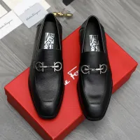 Cheap Salvatore Ferragamo Leather Shoes For Men #1416562 Replica Wholesale [$88.00 USD] [ITEM#1416562] on Replica Salvatore Ferragamo Leather Shoes