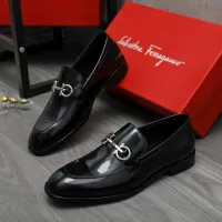 Cheap Salvatore Ferragamo Leather Shoes For Men #1416564 Replica Wholesale [$88.00 USD] [ITEM#1416564] on Replica Salvatore Ferragamo Leather Shoes