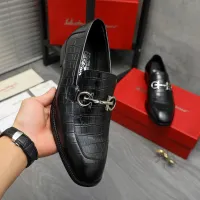 Cheap Salvatore Ferragamo Leather Shoes For Men #1416565 Replica Wholesale [$88.00 USD] [ITEM#1416565] on Replica Salvatore Ferragamo Leather Shoes