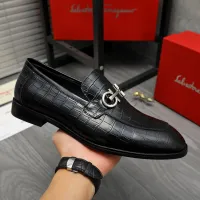 Cheap Salvatore Ferragamo Leather Shoes For Men #1416565 Replica Wholesale [$88.00 USD] [ITEM#1416565] on Replica Salvatore Ferragamo Leather Shoes