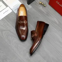Cheap Salvatore Ferragamo Leather Shoes For Men #1416566 Replica Wholesale [$88.00 USD] [ITEM#1416566] on Replica Salvatore Ferragamo Leather Shoes
