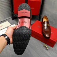 Cheap Salvatore Ferragamo Leather Shoes For Men #1416566 Replica Wholesale [$88.00 USD] [ITEM#1416566] on Replica Salvatore Ferragamo Leather Shoes