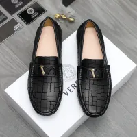 Cheap Versace Leather Shoes For Men #1416939 Replica Wholesale [$76.00 USD] [ITEM#1416939] on Replica Versace Leather Shoes