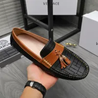 Cheap Versace Leather Shoes For Men #1416940 Replica Wholesale [$76.00 USD] [ITEM#1416940] on Replica Versace Leather Shoes