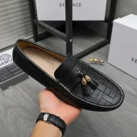 Cheap Versace Leather Shoes For Men #1416942 Replica Wholesale [$76.00 USD] [ITEM#1416942] on Replica Versace Leather Shoes