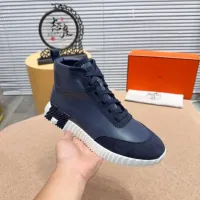 Cheap Hermes High Tops Shoes For Men #1416998 Replica Wholesale [$80.00 USD] [ITEM#1416998] on Replica Hermes High Tops Shoes