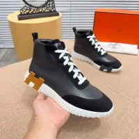 Cheap Hermes High Tops Shoes For Men #1416999 Replica Wholesale [$80.00 USD] [ITEM#1416999] on Replica Hermes High Tops Shoes