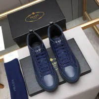 Cheap Prada High Top Shoes For Men #1417144 Replica Wholesale [$85.00 USD] [ITEM#1417144] on Replica Prada High Top Shoes