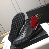 Cheap Prada High Top Shoes For Men #1417145 Replica Wholesale [$85.00 USD] [ITEM#1417145] on Replica Prada High Top Shoes
