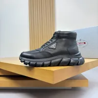Cheap Prada Boots For Men #1417147 Replica Wholesale [$145.00 USD] [ITEM#1417147] on Replica Prada Boots