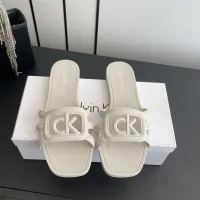 Cheap Calvin Klein CK Slippers For Women #1417477 Replica Wholesale [$64.00 USD] [ITEM#1417477] on Replica Calvin Klein CK Slippers