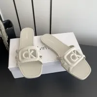 Cheap Calvin Klein CK Slippers For Women #1417477 Replica Wholesale [$64.00 USD] [ITEM#1417477] on Replica Calvin Klein CK Slippers
