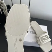 Cheap Calvin Klein CK Slippers For Women #1417477 Replica Wholesale [$64.00 USD] [ITEM#1417477] on Replica Calvin Klein CK Slippers