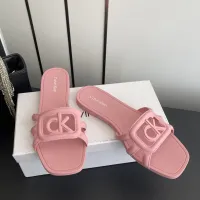 Cheap Calvin Klein CK Slippers For Women #1417478 Replica Wholesale [$64.00 USD] [ITEM#1417478] on Replica Calvin Klein CK Slippers