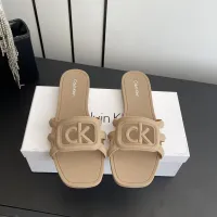Cheap Calvin Klein CK Slippers For Women #1417479 Replica Wholesale [$64.00 USD] [ITEM#1417479] on Replica Calvin Klein CK Slippers