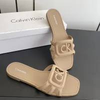Cheap Calvin Klein CK Slippers For Women #1417479 Replica Wholesale [$64.00 USD] [ITEM#1417479] on Replica Calvin Klein CK Slippers