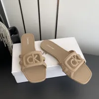 Cheap Calvin Klein CK Slippers For Women #1417479 Replica Wholesale [$64.00 USD] [ITEM#1417479] on Replica Calvin Klein CK Slippers