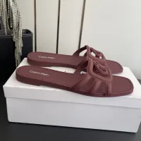 Cheap Calvin Klein CK Slippers For Women #1417480 Replica Wholesale [$64.00 USD] [ITEM#1417480] on Replica Calvin Klein CK Slippers