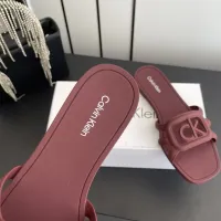 Cheap Calvin Klein CK Slippers For Women #1417480 Replica Wholesale [$64.00 USD] [ITEM#1417480] on Replica Calvin Klein CK Slippers