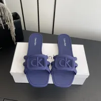Cheap Calvin Klein CK Slippers For Women #1417481 Replica Wholesale [$64.00 USD] [ITEM#1417481] on Replica Calvin Klein CK Slippers