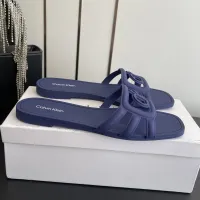 Cheap Calvin Klein CK Slippers For Women #1417481 Replica Wholesale [$64.00 USD] [ITEM#1417481] on Replica Calvin Klein CK Slippers