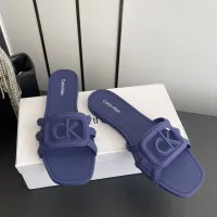 Cheap Calvin Klein CK Slippers For Women #1417481 Replica Wholesale [$64.00 USD] [ITEM#1417481] on Replica Calvin Klein CK Slippers