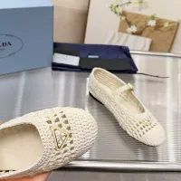 Cheap Prada Flat Shoes For Women #1417564 Replica Wholesale [$122.00 USD] [ITEM#1417564] on Replica Prada Flat Shoes