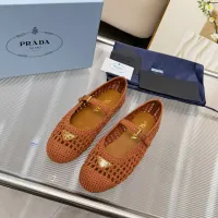 Cheap Prada Flat Shoes For Women #1417565 Replica Wholesale [$122.00 USD] [ITEM#1417565] on Replica Prada Flat Shoes