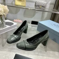 Cheap Prada High-heeled Shoes For Women #1417578 Replica Wholesale [$105.00 USD] [ITEM#1417578] on Replica Prada High-heeled Shoes