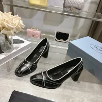 Cheap Prada High-heeled Shoes For Women #1417580 Replica Wholesale [$105.00 USD] [ITEM#1417580] on Replica Prada High-heeled Shoes