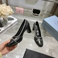 Cheap Prada High-heeled Shoes For Women #1417580 Replica Wholesale [$105.00 USD] [ITEM#1417580] on Replica Prada High-heeled Shoes