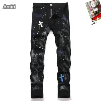 Cheap Amiri Jeans For Men #1417672 Replica Wholesale [$48.00 USD] [ITEM#1417672] on Replica Amiri Jeans