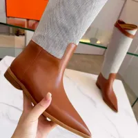 Cheap Hermes Boots For Women #1417708 Replica Wholesale [$200.00 USD] [ITEM#1417708] on Replica Hermes Boots