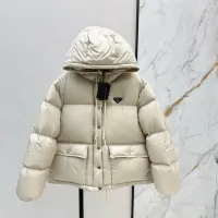 Cheap Prada Down Feather Coat Long Sleeved For Women #1417740 Replica Wholesale [$118.00 USD] [ITEM#1417740] on Replica Prada Down Feather Coat