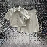 Cheap Christian Dior Tracksuits Short Sleeved For Women #1417742 Replica Wholesale [$112.00 USD] [ITEM#1417742] on Replica Christian Dior Tracksuits