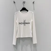 Cheap Yves Saint Laurent YSL T-shirts Long Sleeved For Women #1417745 Replica Wholesale [$68.00 USD] [ITEM#1417745] on Replica Yves Saint Laurent YSL T-shirts