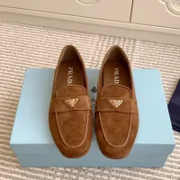 Cheap Prada Leather Shoes For Women #1417849 Replica Wholesale [$105.00 USD] [ITEM#1417849] on Replica Prada Leather Shoes