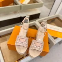 Cheap Louis Vuitton Sandal For Women #1417914 Replica Wholesale [$132.00 USD] [ITEM#1417914] on Replica Louis Vuitton Sandal