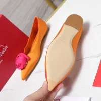 Cheap Roger Vivier RV Flat Shoes For Women #1418118 Replica Wholesale [$115.00 USD] [ITEM#1418118] on Replica Roger Vivier RV Flat Shoes