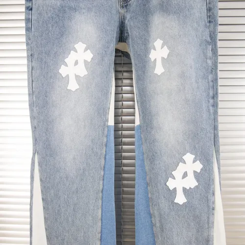 Cheap Chrome Hearts Jeans For Men #1418558 Replica Wholesale [$48.00 USD] [ITEM#1418558] on Replica Chrome Hearts Jeans